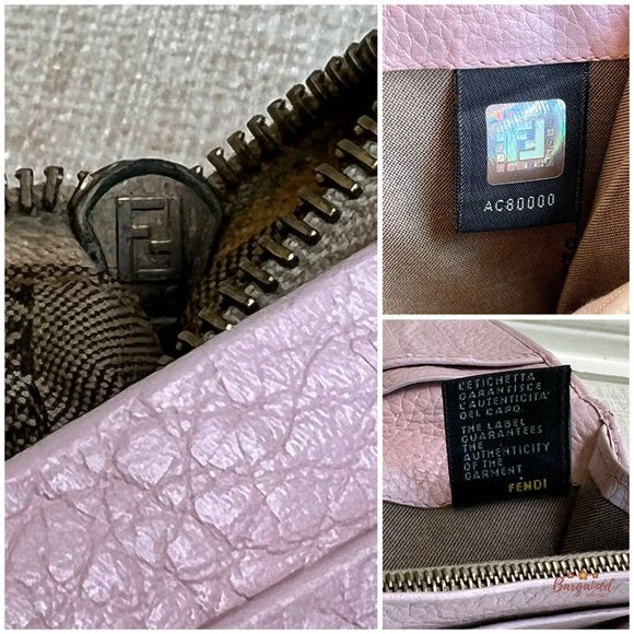 Authentic Fendi Multicolor Canvas Leather Zucchino Long Bifold Wallet - 8M0179 - Picture 11 of 16